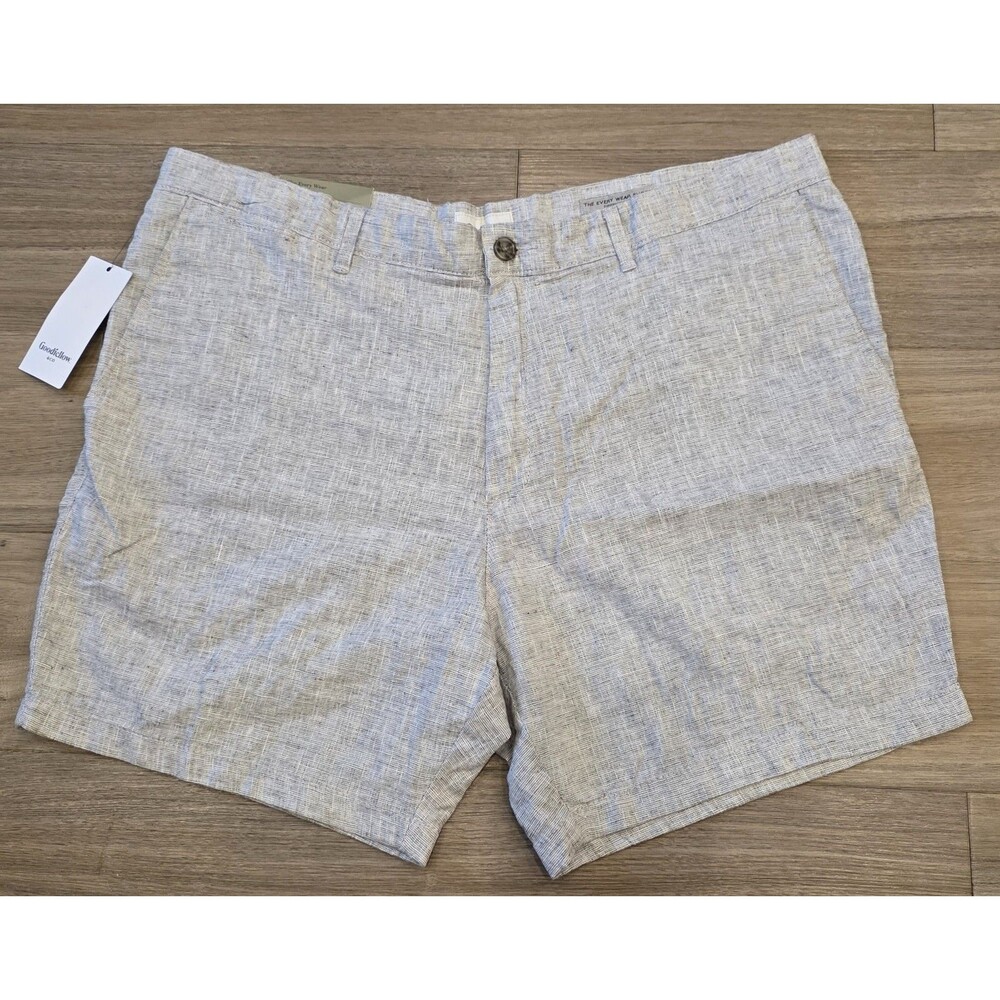 Goodfellow & Co Men's The Every Wear Flat-front Shorts 7" Inseam Size 40 Gray